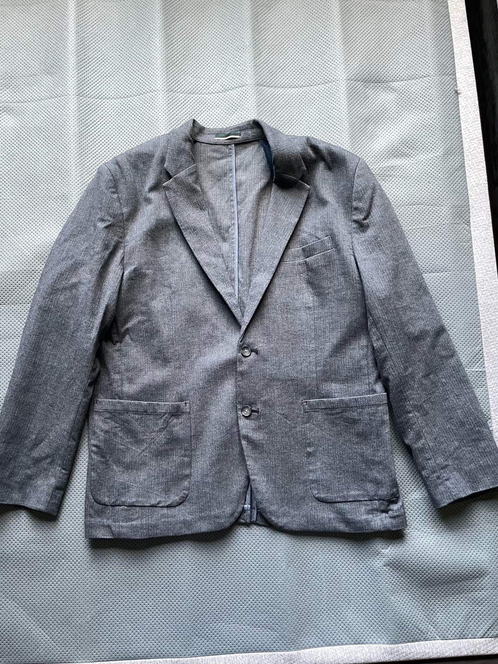 Old Navy Gray Men's Two-Button Blazer